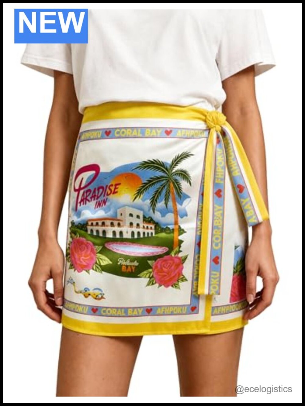Women's Beach Wrap Skirt Mini Sarong Cover Up Tropical Tie Side Pareo Vacation